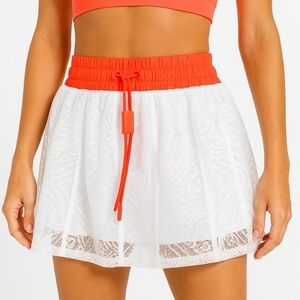 Free People Movement Good Sport Tennis Skort Size M White High Rise Mesh